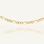 Geelgouden Figaro Ketting 55 cm