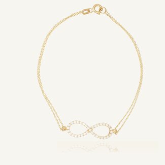Infinity Armband met Zirkonia