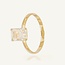Geelgouden Solitaire Ring met Zirkonia