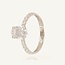 Witgouden Solitaire Ring met Zirkonia