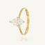 Geelgouden Solitaire Ring met Marquise Zirkonia