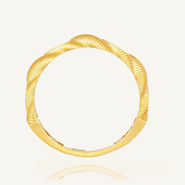 22 Karaat Roodgouden Gedraaide Design Ring