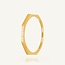 Minimalistische Geometrische Ring met Zirkonia