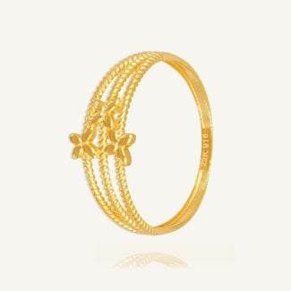 Elegante Bloemenring met Open Design