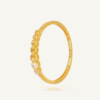 Roodgouden Ring met Zirkonia