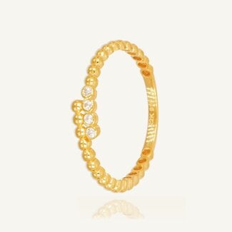 Roodgouden Ring met Zirkonia