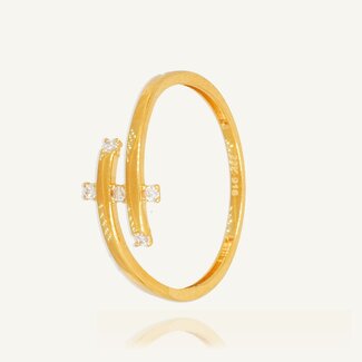 Gouden Ring met Zirkonia