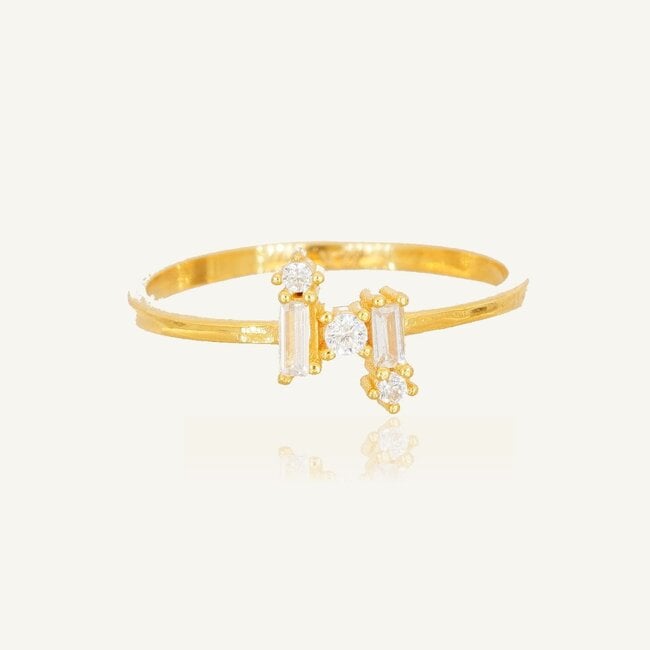 22 karaat Gouden Baguette ring