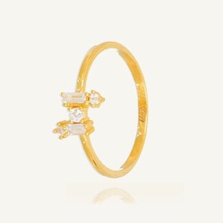 Gouden Baguette ring