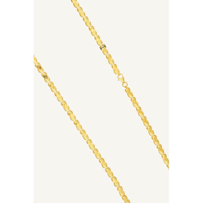 22k roodgouden fantasie ketting 47 cm