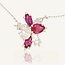 Bloemvorm Labdiamant Collier