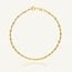 Gouden Schakelarmband met Facet Details