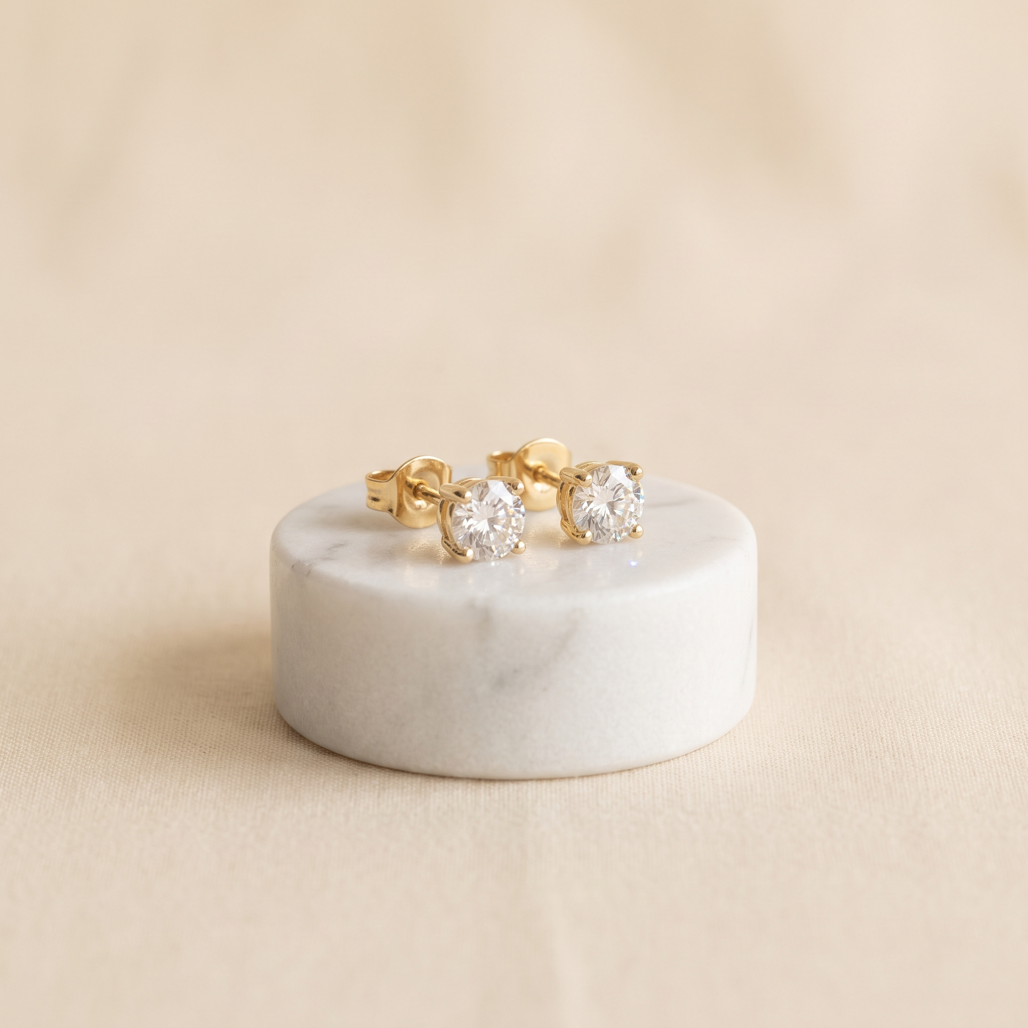 Diamanten Oorbellen van Echt Goud en Witgoud