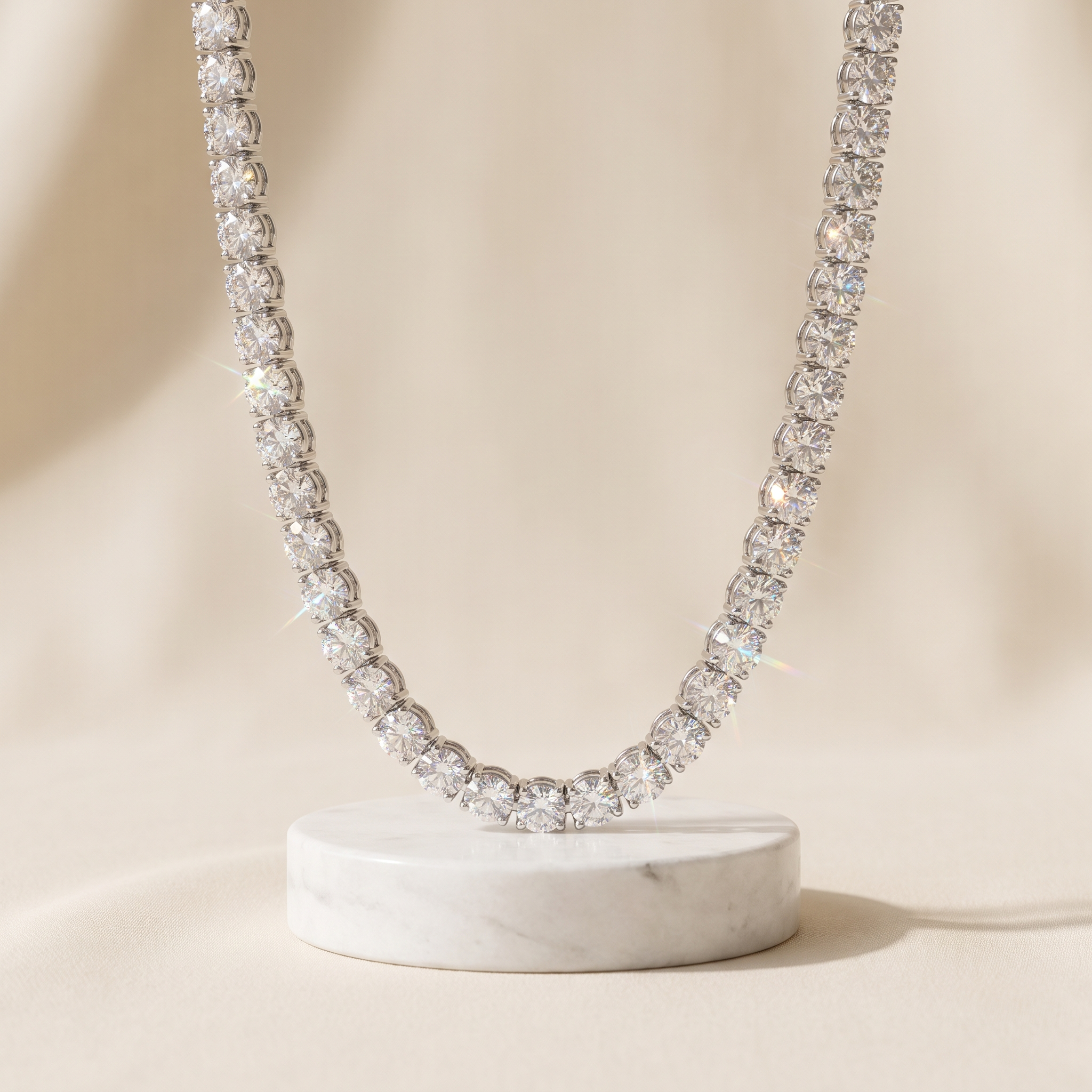 Diamanten Colliers van Echt Goud en Witgoud