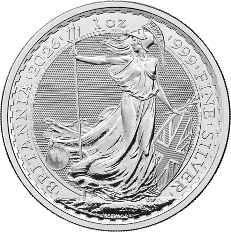 Zilveren Britannia 1 oz munt