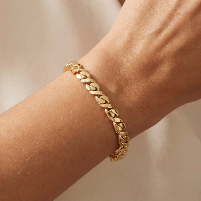 14 Karaat Gouden Schakelarmband