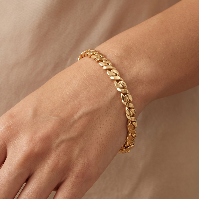 14 Karaat Gouden Schakelarmband