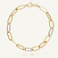 14 Karaat Bicolor Gouden Papercliparmband