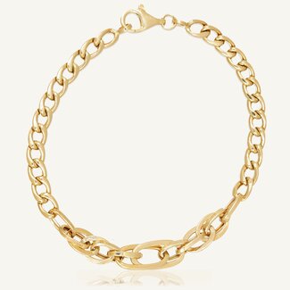 Gouden Fantasieschakelarmband