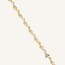 14 Karaat Gouden Armband met Witkleurige Details