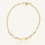 14 Karaat Gouden Infinity Armband met Driekleurige Bolletjes