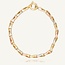 14 Karaat Driekleurige Gouden Fantasiearmband