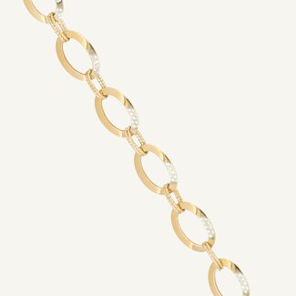 Gouden Armband met Ovale Schakels