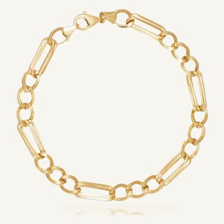 Gouden Armband met Open Schakels