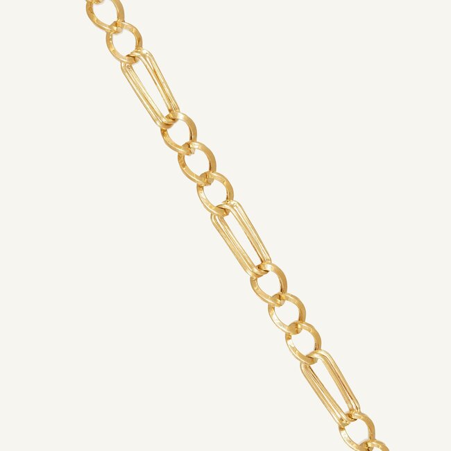 14 Karaat Gouden Armband met Open Schakels