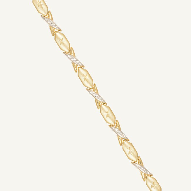 14 Karaat Gouden Armband met Sterdetail