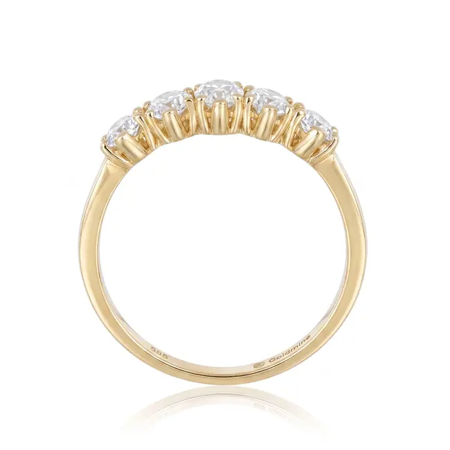 Diamanten ring met marquise stenen