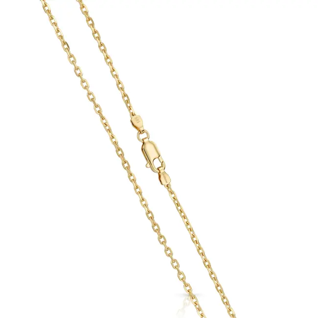 Elegante fijne gouden schakel ketting met subtiele uitstraling