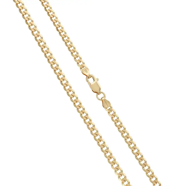 Elegante gouden schakel ketting met tijdloos ontwerp