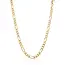 Elegante gouden Figaro ketting met klassieke schakels