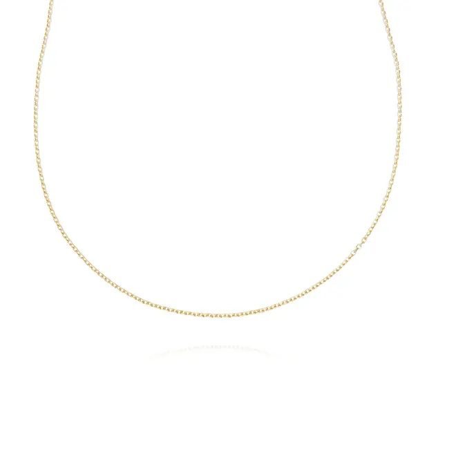 Fijne 18 Karaat Geelgouden Schakelketting