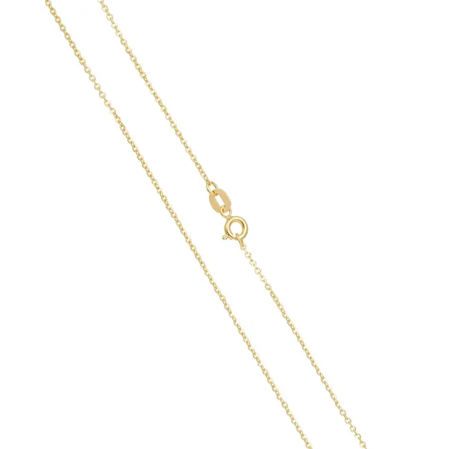 Fijne 18 karaat geelgouden schakelketting 54,5 cm