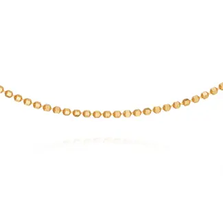Fijne Gouden Bolletjesketting