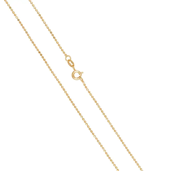 Fijne 18 Karaat Geelgouden Bolletjesketting