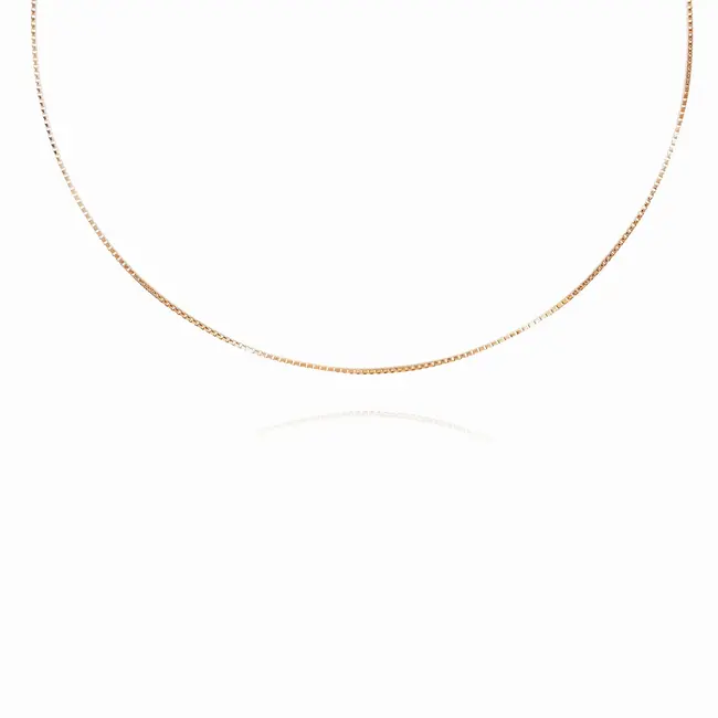 18k roodgouden venetiaanse ketting 44,5 cm
