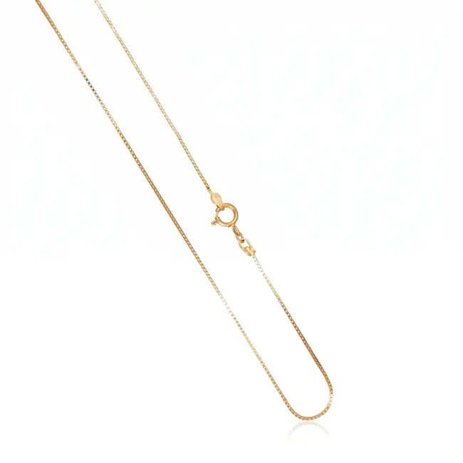 18k roodgouden venetiaanse ketting 44,5 cm