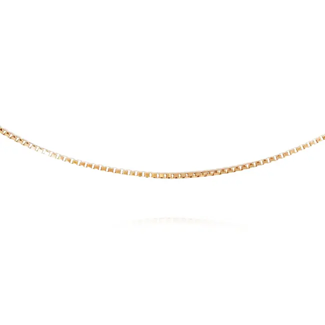 18k roodgouden venetiaanse ketting 44,5 cm