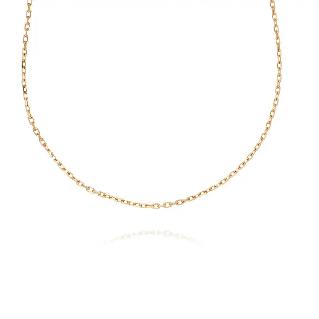 18k roodgouden venetiaanse ketting 49,5 cm
