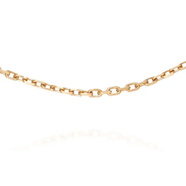 18k roodgouden venetiaanse ketting 49,5 cm