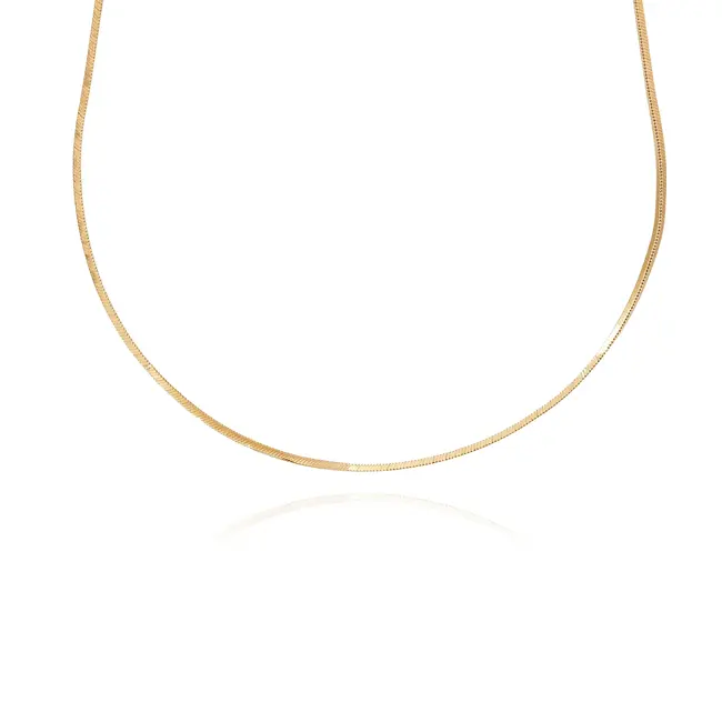 18 Karaat Geelgouden Slangenketting