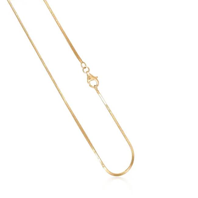 18 Karaat Geelgouden Slangenketting