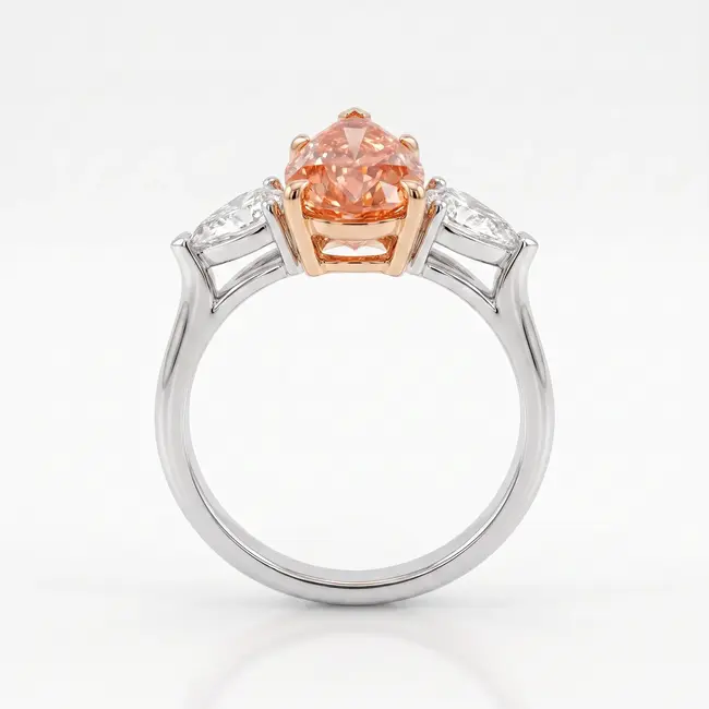14 Karaat Bicolor Gouden Ring met 2,09 ct