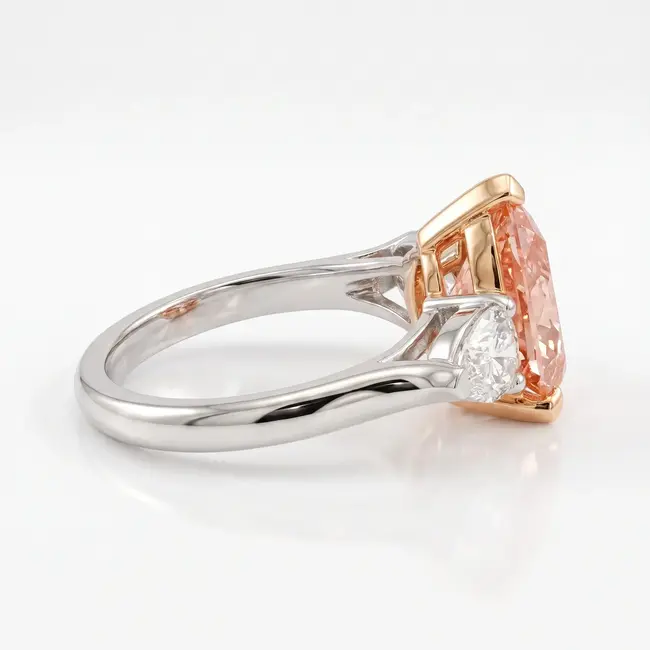 14 Karaat Bicolor Gouden Ring met 2,09 ct