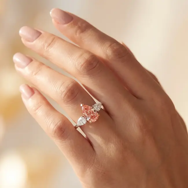 14 Karaat Bicolor Gouden Ring met 2,09 ct