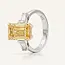 14 Karaat Bicolor Gouden Ring met 5,03 Ct Gele Labdiamant