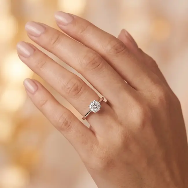 18 Karaat Witgouden Diamanten Ring